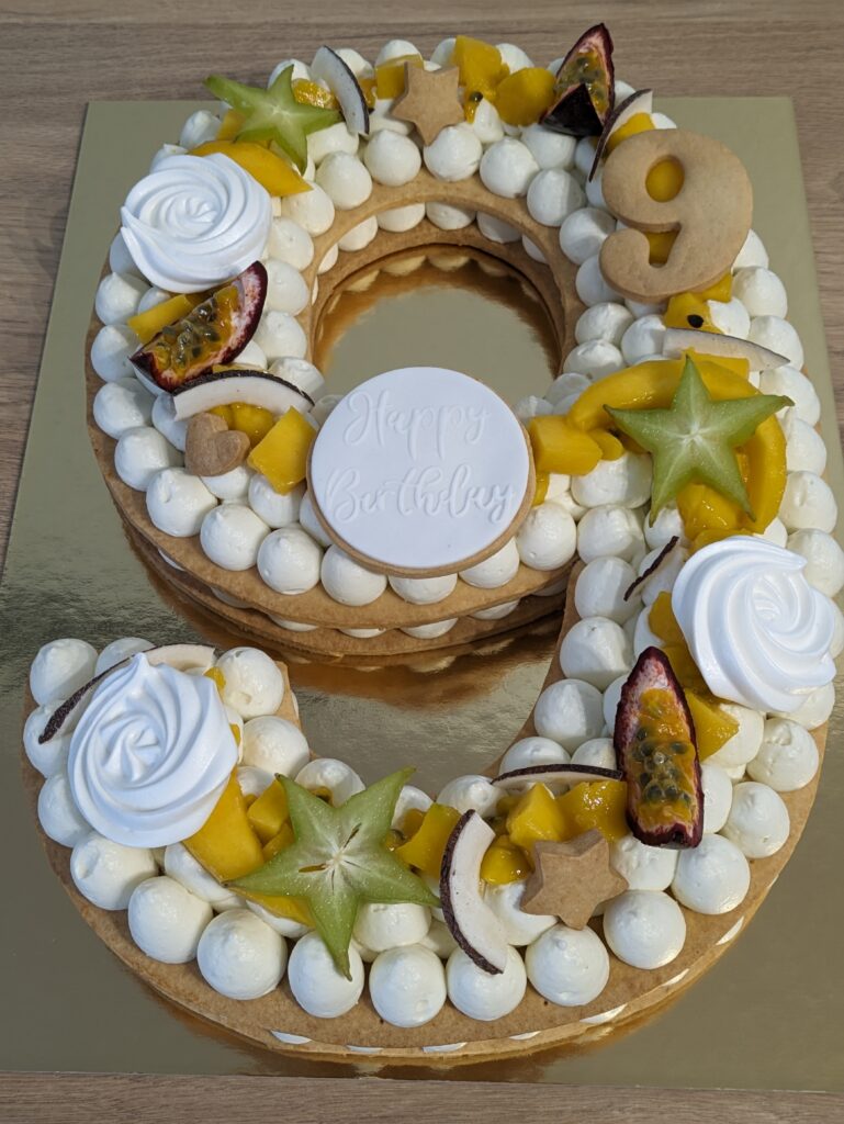 Number Cake Coco Fruits Exotiques 2